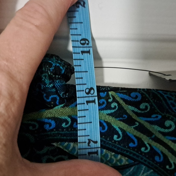 🎊🎊 Apt 9 Women's Aqua Paisley/NWT -  Large Blouse - Picture 6 of 7